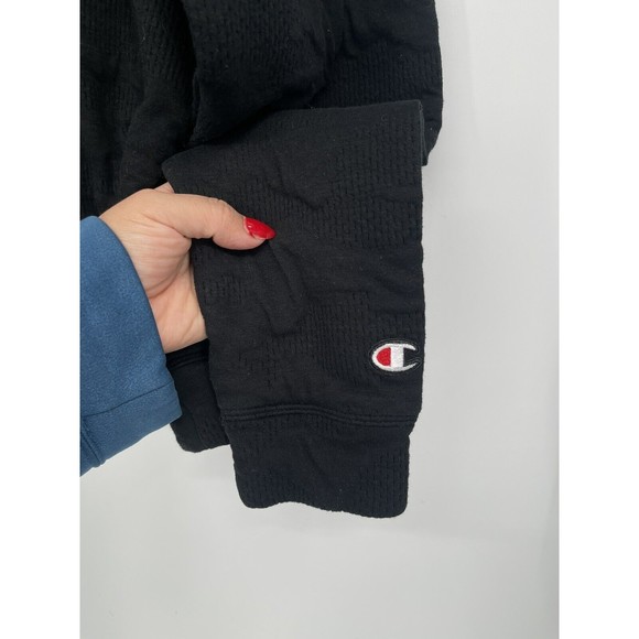 Women's Champion Authentic Athletic Wear Black Zip Up Jacket, Size XL - Picture 3 of 8